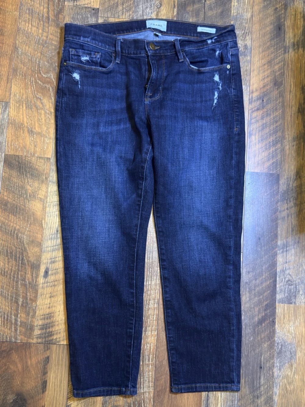 Frame Denim Le Garçon Crop Jeans Covant dark wash size 29